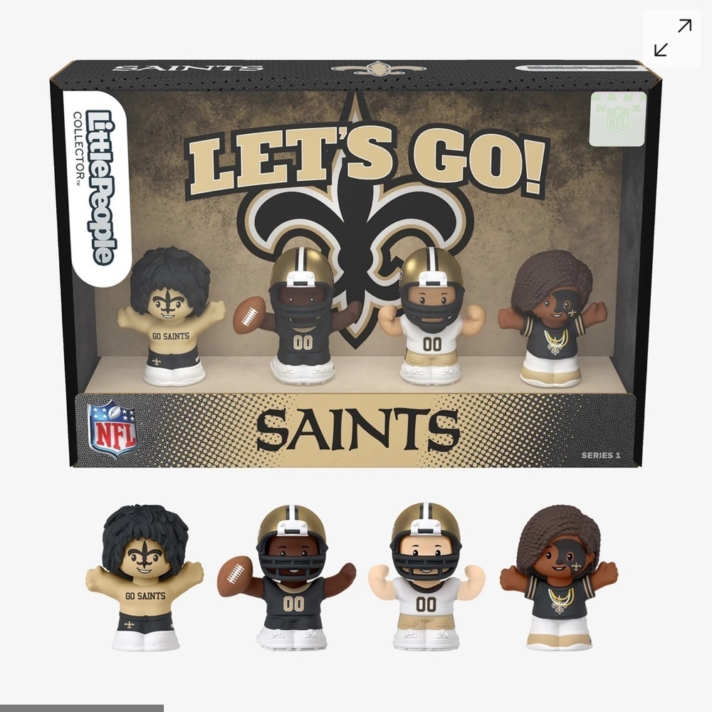 Little people fisher price NFL New Orleans  Saints NIB
